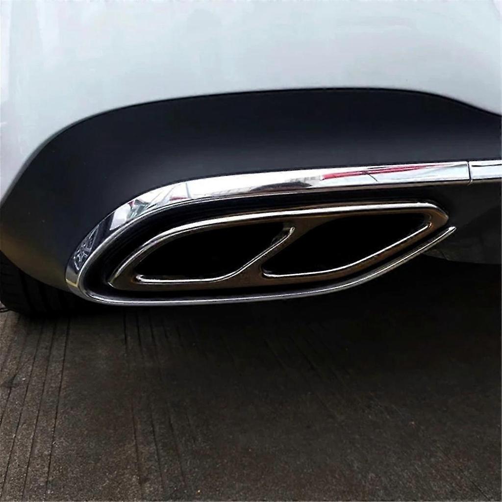 Für CLA Klasse C118 W118 2020-2023 Auto-Endschalldämpfer-Auspuffrohrabdeckung Zierleiste Außenzubehör - A
