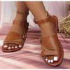Summer Roman Sandals Women Simple Type Open Toe Flat Sandals Colorful Comfortable Dress Shoes Size 43