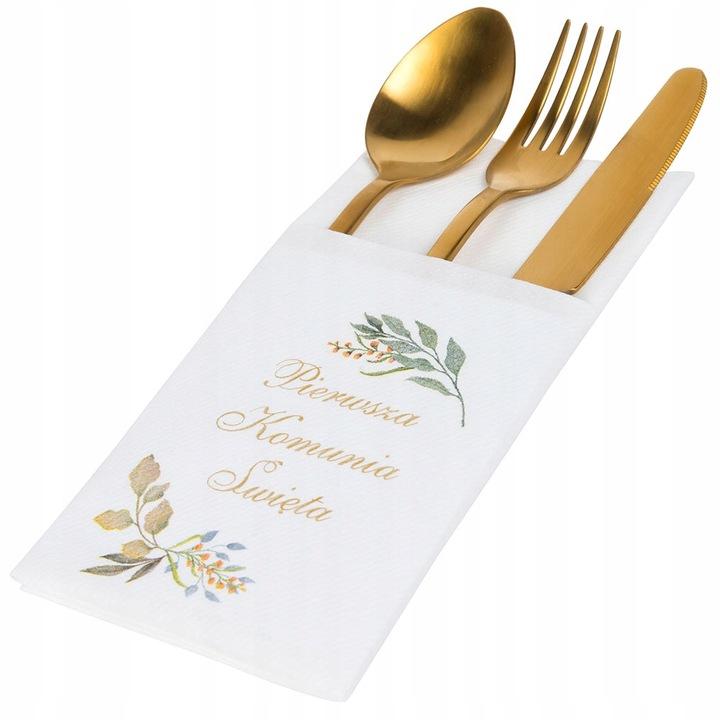 Pocket Napkins for Cutlery Holy Communion 25 Pcs