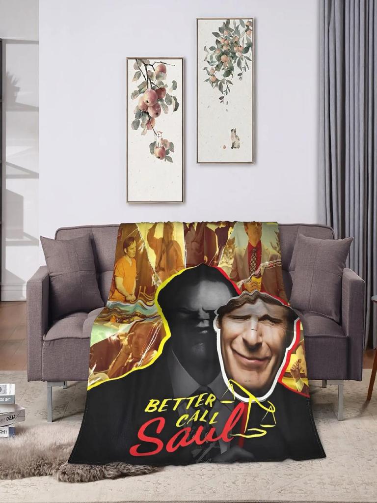 Better Call Saul Plush Throw Blanket for Bedroom Soft Warm Flannel Custom Quality Bedspread Gift for Boys Girls