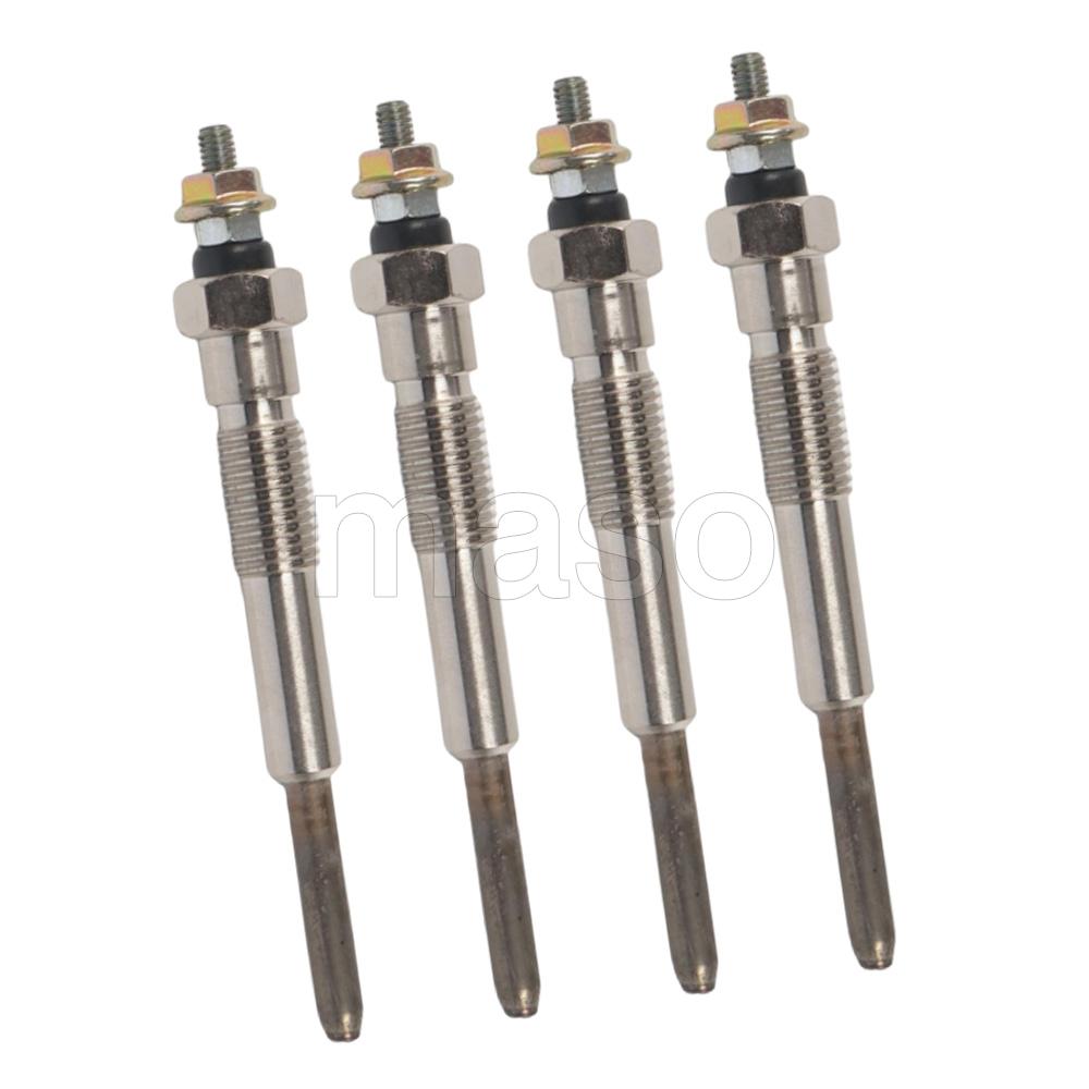 4pcs Glow Plugs 19850-67030 19850-67020 For Toyota Landcruiser Prado Granvia Hiace Hilux Regius IMP 1KZ-TE 1993-2006