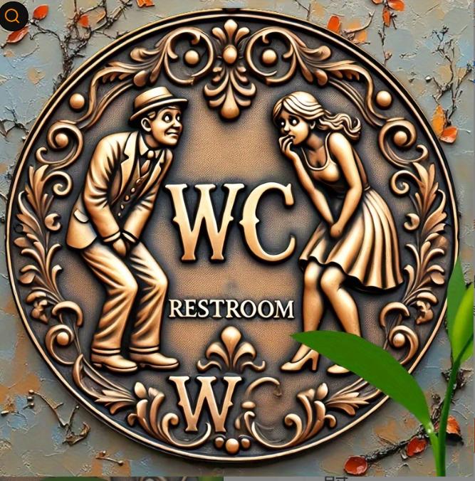 

Retro Wooden Wall Hanging For Bathroom, Bedroom, Bathroom Home Decoration, Wall Hanging, 5mm Wood Board With Round Glue One Size