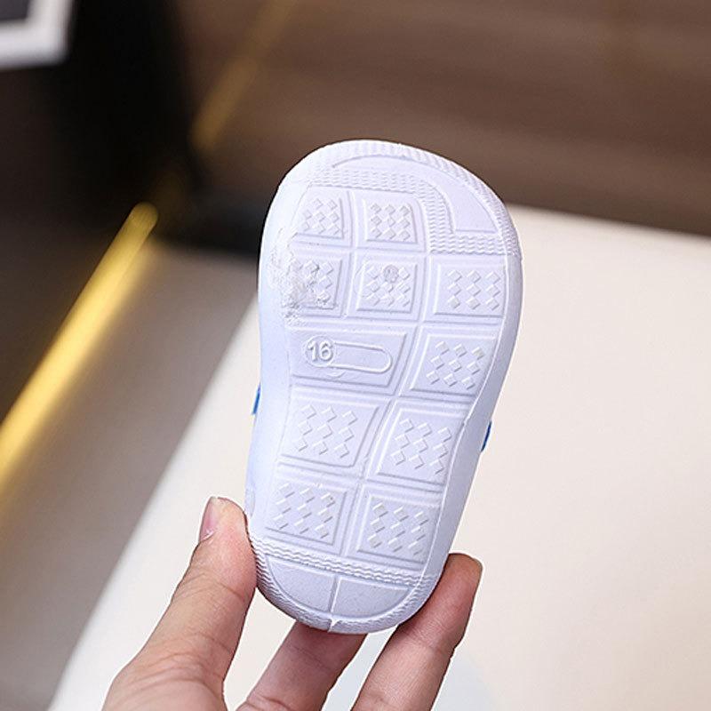 Spring/Autumn Walking Shoes, Infant Shoes for Boys and Girls 0-1-2 Years Old, Cartoon Cloth Shoes with Sound, Baby Squeaky Shoes.