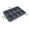 Non-Stick 8-Cavity Silicone Mold for French Mini Baguettes - Easy Demolding, Food-Grade Baking Tool