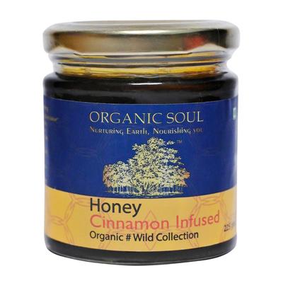 Honey with Organic Cinnamon (225 G), Honey Cinnamon Infused Organic, Organic Soul
