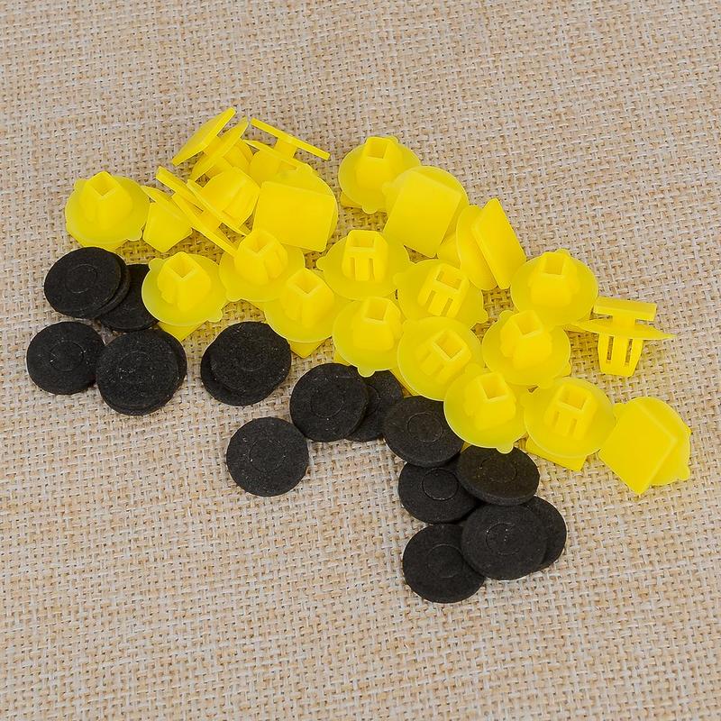 50Pcs Car Front Door Lower Trim Panel Retainer Clip Fit for Lexus Toyota Alphard Nylon
