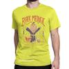 Black Meowgic Cute Evil Cat Tshirt Men Women's Cotton Vintage Tee Shirt Crew Neck Japan Retro Monster Kaiju Tees Plus Size Tops