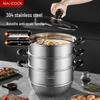 Meichu MCDS-2578 Elegante Serie 304 Edelstahl Dampfgarer