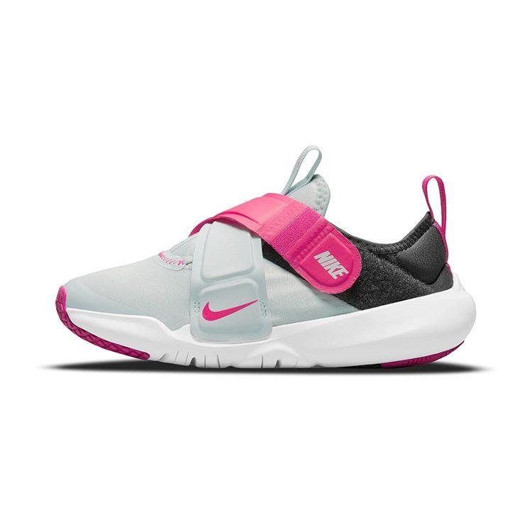 Nike Flex Advance Casual Slip Resistant Abrasion Resistant Low Top Kids' Running Shoes Gray Pink Kids' CZ0186-006
