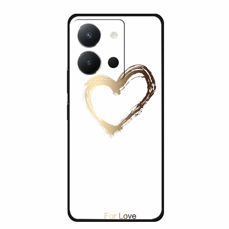 For Vivo Y36 4G Case Luxury TPU Soft Silicone Phone Cases Back Cover For VivoY36 4G Russian Version Shockproof Flowers New Funda