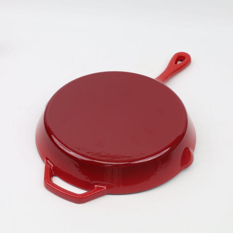 OJW 10-inch Cast Iron Enamel Frying Pan