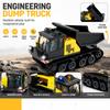 1/50 T14R RC Crawler Dump Truck Electric 3KM/H Remote Control Dump Truck Model With Light And Sound Engineering Vehicle Toy