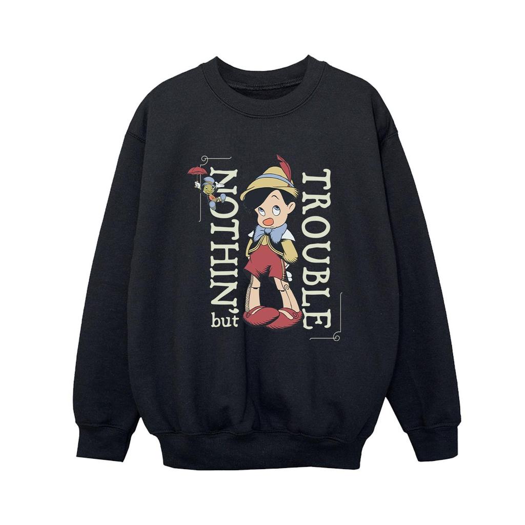 Disney Boys Pinocchio Nothing But Trouble Sweatshirt