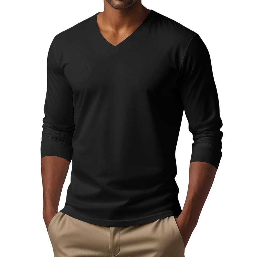 Camisas Casuais Masculinas Manga Longa Gola V Leve Top Camisas de Verão Masculinas Tecido Macio Camisa Masculina Casual Caimento Confortável Camisas de Verão para Homens UK