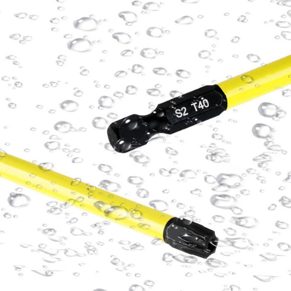 12pcs/set Magnetic Attraction Six-Point Star Torx Bit 150mm Screwdriver Bit  Automobile