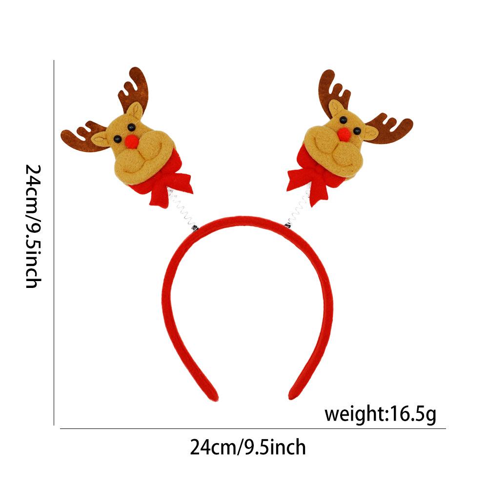 

Christmas Headband Santa Claus Elk Xmas Tree Star Headware Decorations for Home Girls Women Merry Christmas New Year Gifts 2025