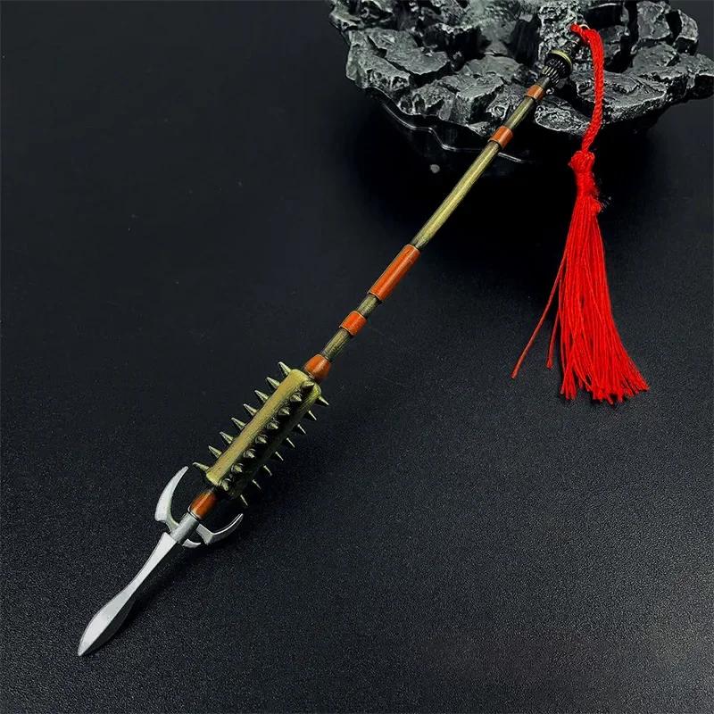 Retro Chinese Cosplay Fake Sword, Mini Katana Weapon, Decoration Swords Prop, Metal Miniature Toy Knifes