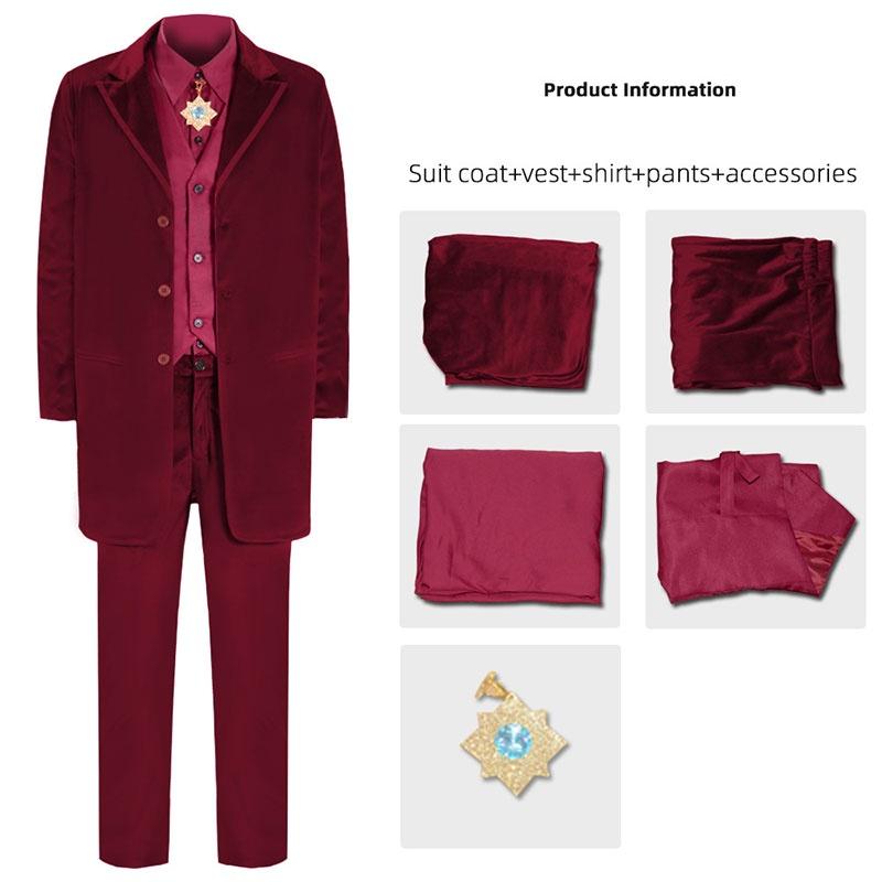 

Костюм Ренфилда Косплей Набор Хэллоуин Наряд Вампира Макияж для Вечеринки XXL