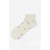 Solid-color Dotted Vertical Stripes Solid-color Casual Short Socks, Cotton Socks, Mesh Breathable Thin Spring and Summer Socks