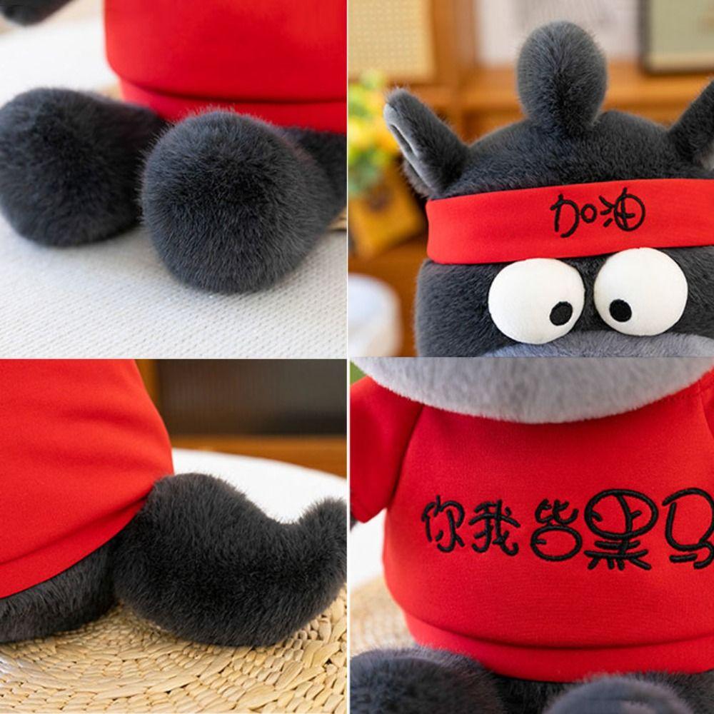 Letter Dark Horse Plush Keychain Cartoon Bag Hanging Pendant Horse Dolls Pendant  Festive Decor