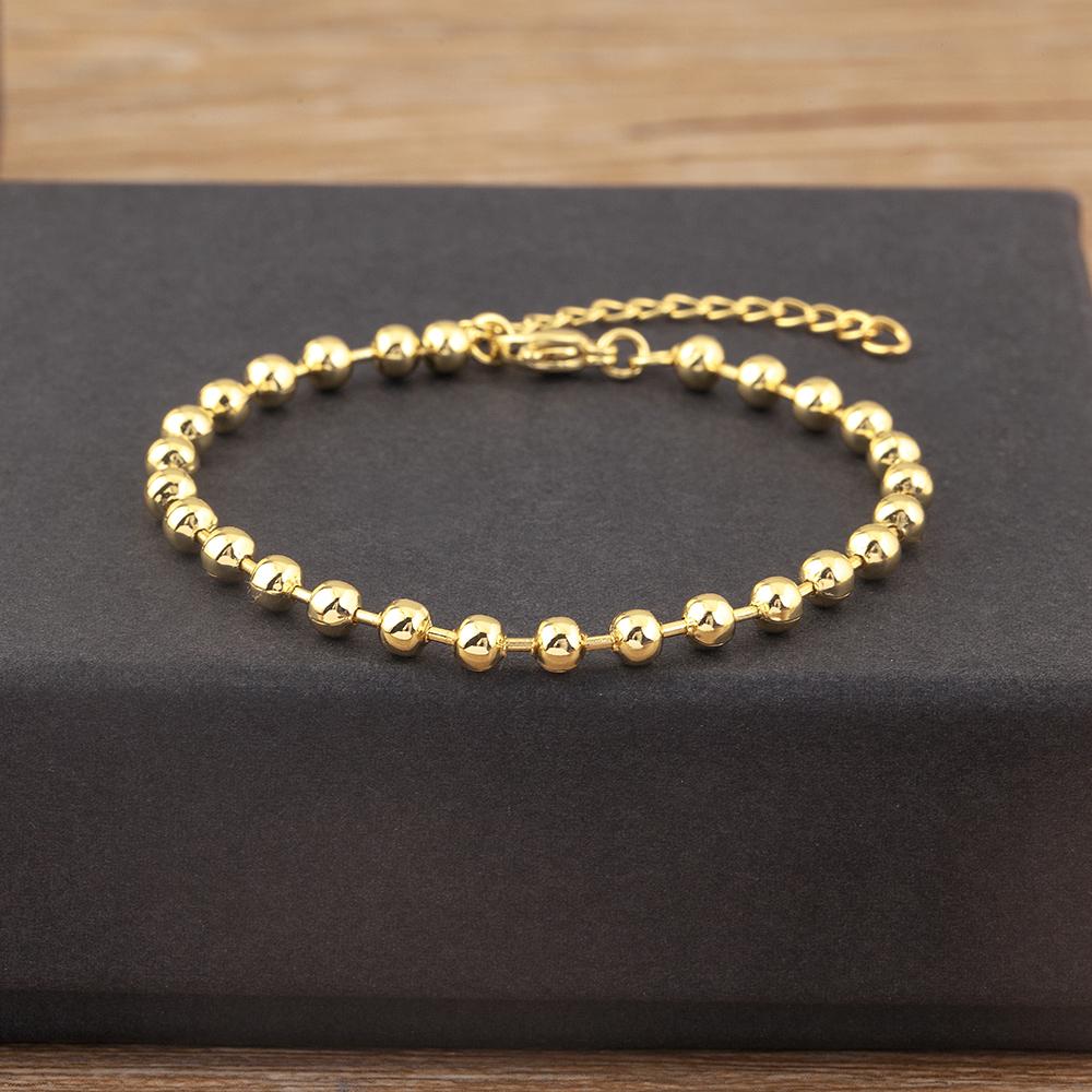 Nidin Hot Sale Original Design Round Beads Charm Bracelets Adjustable 4 Sizes For Women Fashion Versatile Jewelry Accessories
