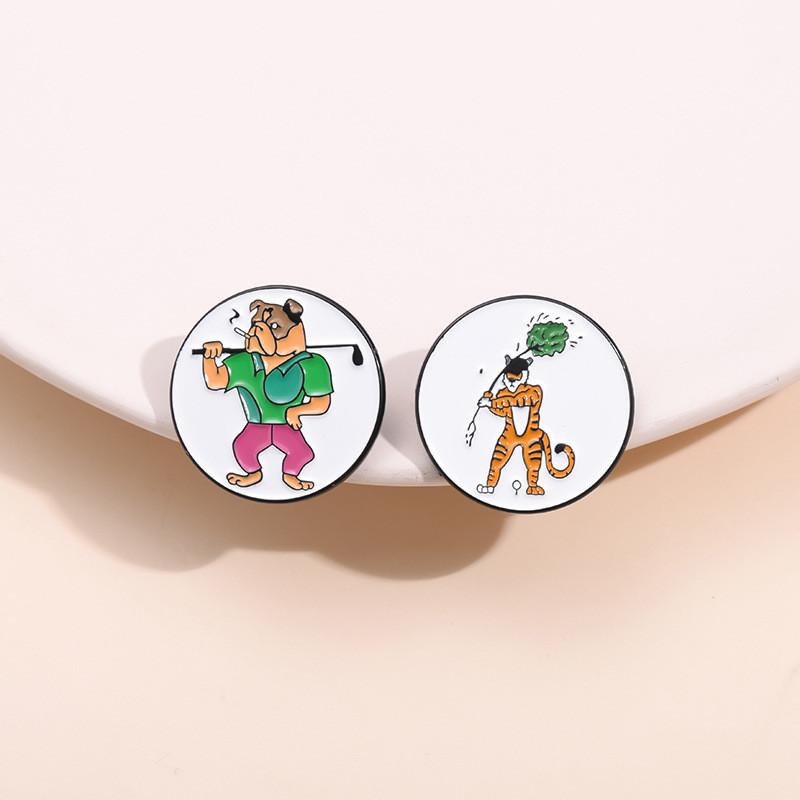 Eyecatching Cartoon Character Brooch Set With Vibrant Colors For Stylish Accessories