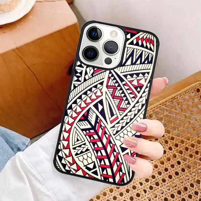 Maori Polynesian Samoan Tribal Phone Case for iPhone 17 Air 16 16e 15 Plus for Apple 13 11 12 14 Pro Max Cover Coque
