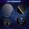 6/12 Pcs 3D Lamps Base LED Night Light DIY Clear Acrylic Sheets RGB Color Remote USB Cable Light Stand Decor Room Christmas Gift