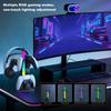 Controller Stand RGB Earphone Display Stand for PlayStation 5/4 Controller Charger Station with RGB Light Gaming Headset Stand