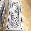 Vintage Frans Huis Keuken Absorberend Olie Absorberend Vloerkleed Lang Antislip Diatomeeënaarde Modder Vloerkleed Badkamer Combinatie Tapijt