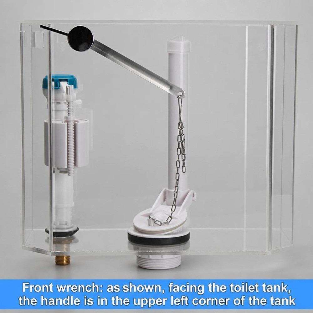 Pull Rod Toilet Flush Handle Stainless Steel Toilet Trip Lever  Plumbing Replacement