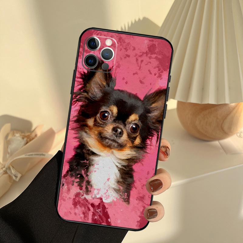 

Чехол для телефона с изображением собаки чихуахуа для iPhone 14 16 15 11 12 13 17 Pro Max 13 mini 15 16 Plus 16e 17 Air Cover Funda iPhone 15 Plus