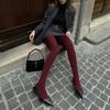 Women's Tights Slim Stockings Pantyhose Super Elastic Large Size Leggings Red Women's Sexy Tights Spring Autumn Winter