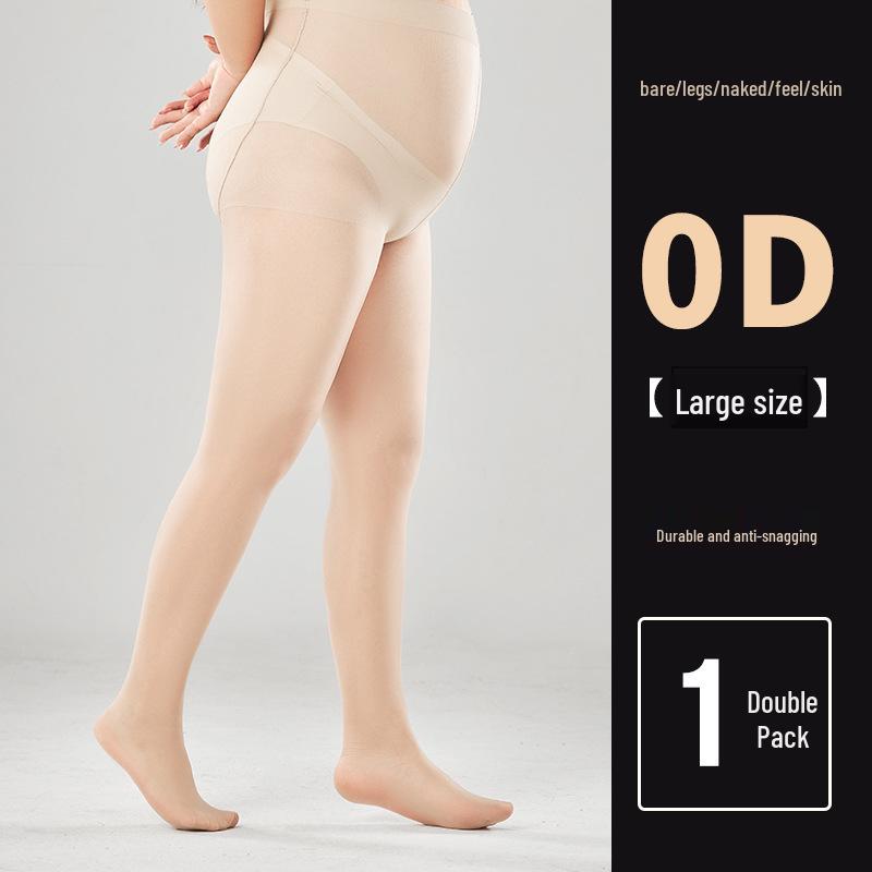 Women's 0D Anti-Snag Durable Sheer Black Stockings, Non-Slip and Sexy Pantyhose