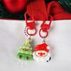 Cute Cartoon Christmas Pendant Santa Claus Tree Snowman Keychain Car Key Ring Backpack Decoration Accessories Children Gifts