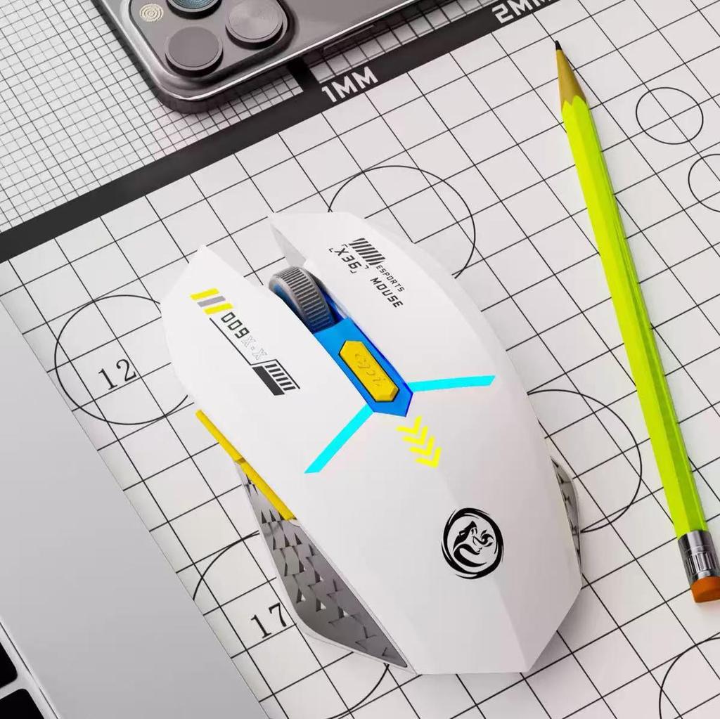 Mecha Style Silent Click Rechargeable Wireless Mouse for Laptop, Desktop, Office & Gaming
