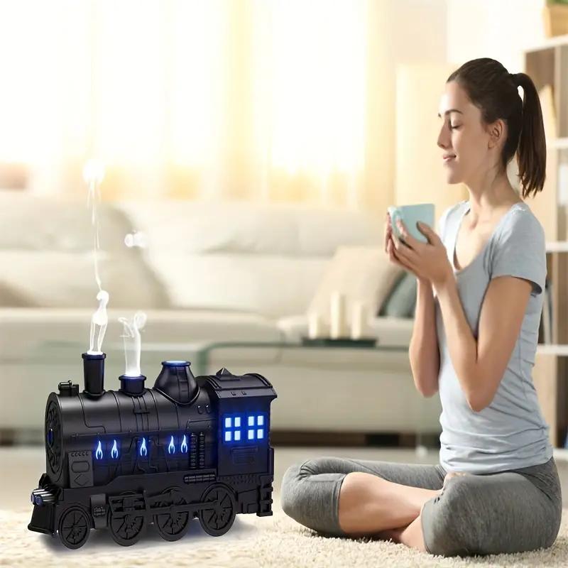 2026 NEW Mini Train Shape Essential Oil Diffuser with Light Cool Mist Air Humidifier Aromatherapy Diffuser for Home Office