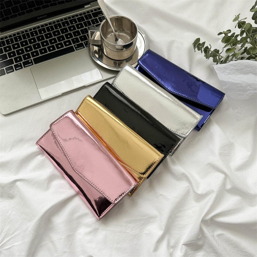 Pu Leather Envelope Evening Bag Functional Handheld Bag Fashion Messenger Cluth Bag  Outdoor