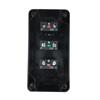 Three-Button Push Button Switch Station 10A Rated for Control Circuits with Red Exigent Stop and Dual NO Actuation