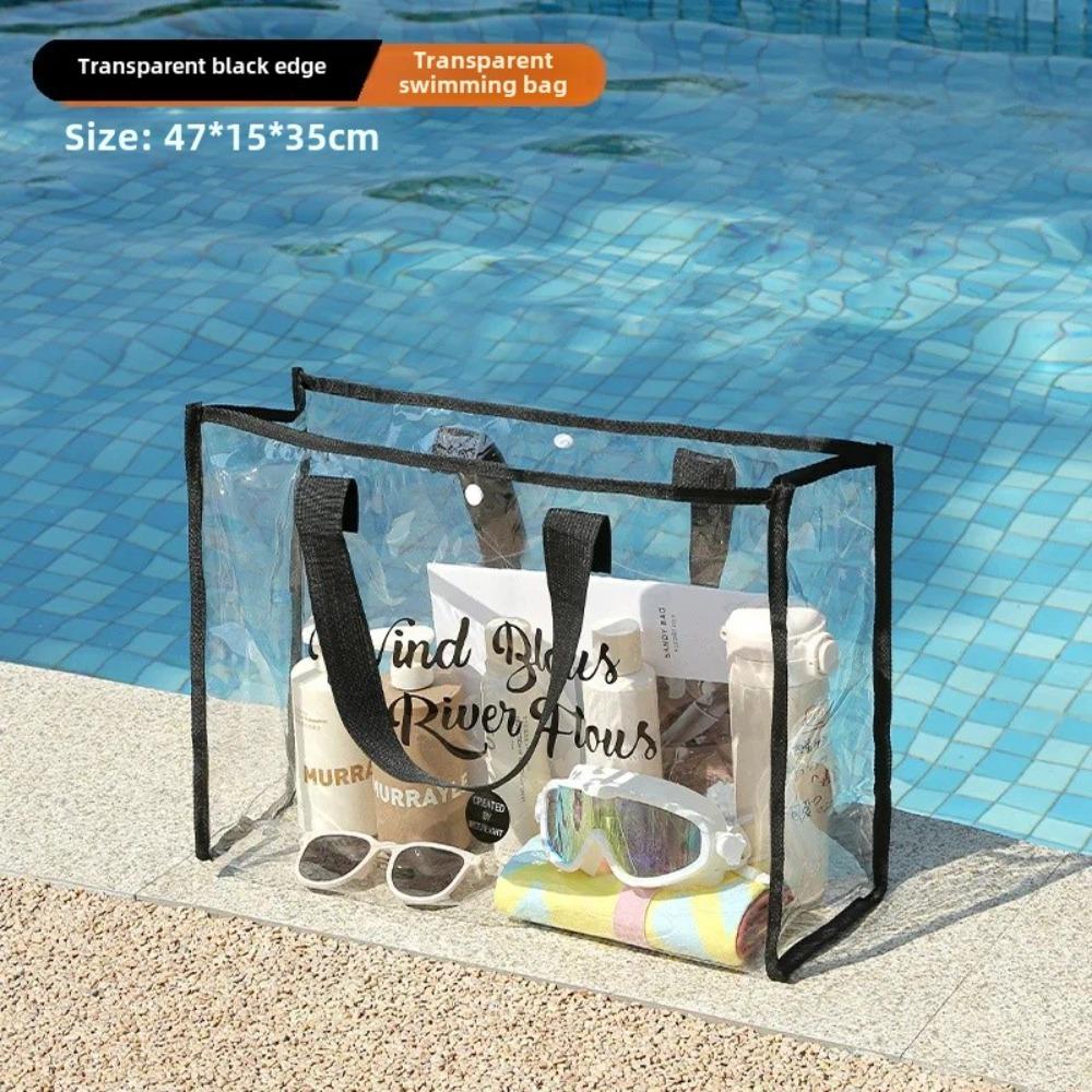 Портативная косметичка большой емкости, водонепроницаемая, из утолщенного ПВХ, ручная, многофункциональная, для плавания, путешествий