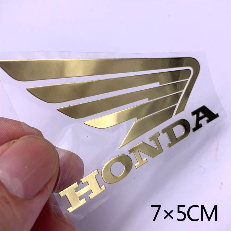 Metal Honda Sticker Logo Motorcycle Helmet Wing Emblem Decal