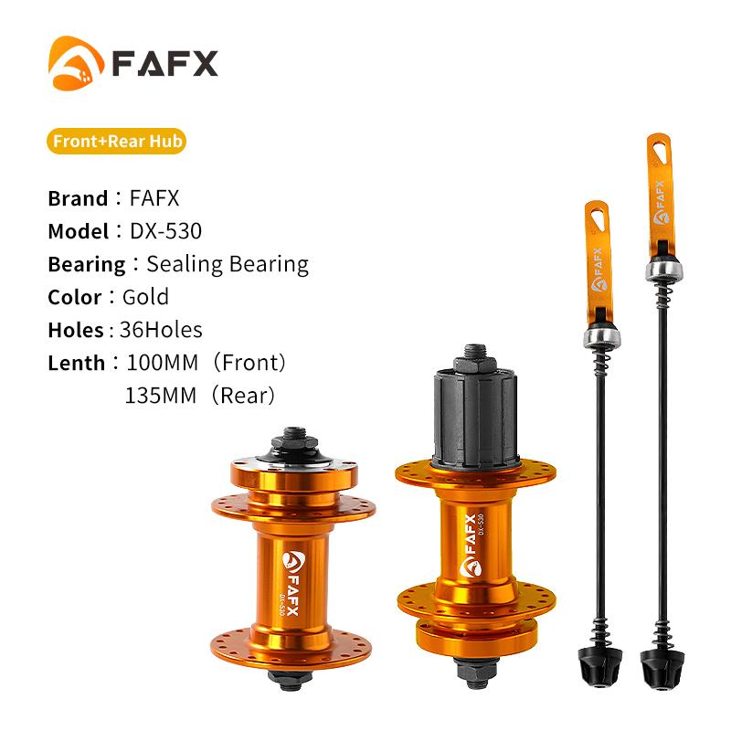 FAFX MTB Bike 32/36 Holes Sealing Bearing Hubs Compatible 7/8/9/10/11 Speed Cassette Cogs Disc Brake Alloy Hub Bicycle Parts