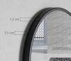 Mirror With Shelf 70Cm Black