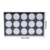 Pack of 15 Small Acrylic Gem Display Boxes with Rotating Lid Round Acrylic Containers for Neat and Secure Storage
