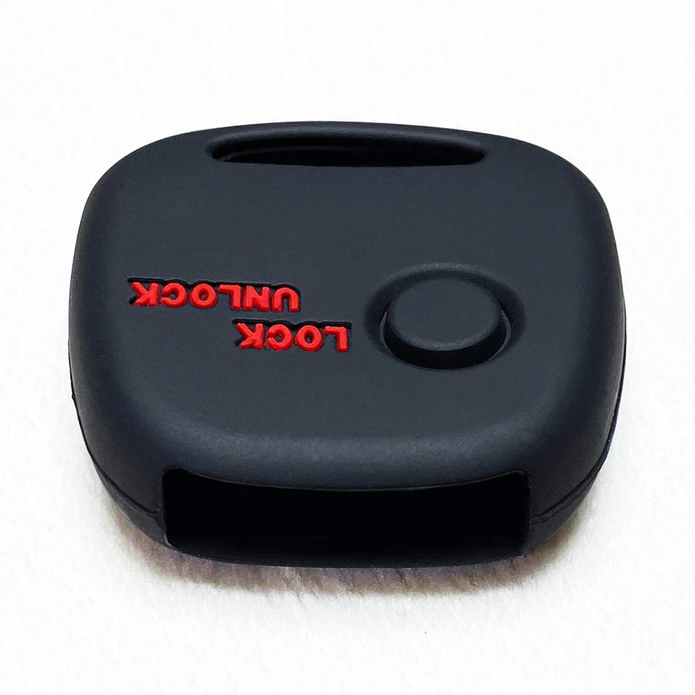 IKT Keyless Entry Silicone for and Mazda Vehicles MR AZ for a Perfect Smooth and Mazda Cover, 1-Button, Black/Red, Suzuki, Nissan, (Wagon R, Hustler,