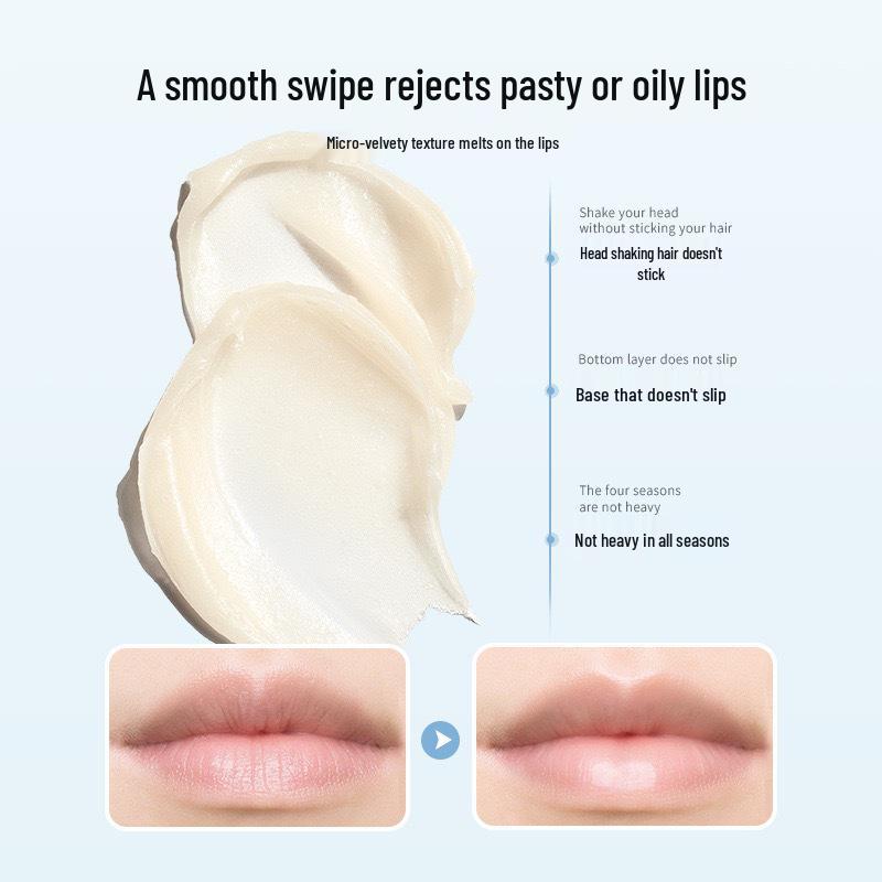 Runpei Hydrating Lipstick: Anti-Cracking Plant Extract Duo with Self-Deprecating Bear Design - Special Care Gift Edition.