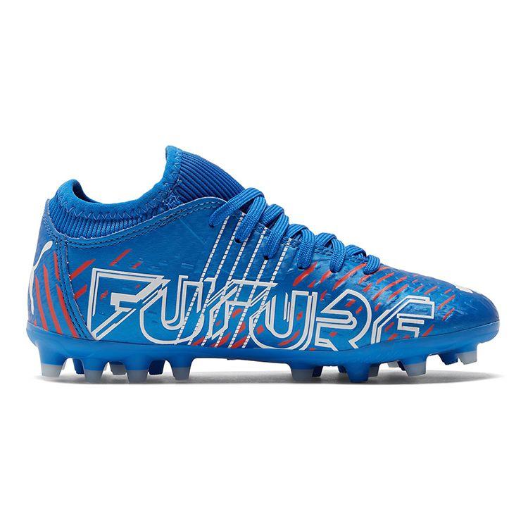 Puma Future Z 4.2 Mg Short Stud Artificial Turf Round Toe Lace-Up Match Training Fit Low Top Kids Soccer Shoes Kids Soccer Shoes Blue 106507-01