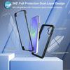 360° Oboustranný průhledný kryt na telefon pro Samsung Galaxy A36 A56 A26 A35 A34 A55 A54 A53 A25 5G A16 A15 A14 A13 A12 A06 A05 A04