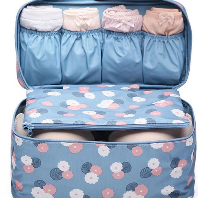 Travel Tote Portable Travel Storage Bag Multi-function Bra Underwear Organizer Bags Toiletry Cosmetic Case for Outdoor Travel