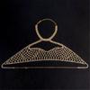 Eye Catching Mesh Body Chain With Glitters Rhinestones Backless Sleeveless Clubwear Suitable For Travel And Photo Props
